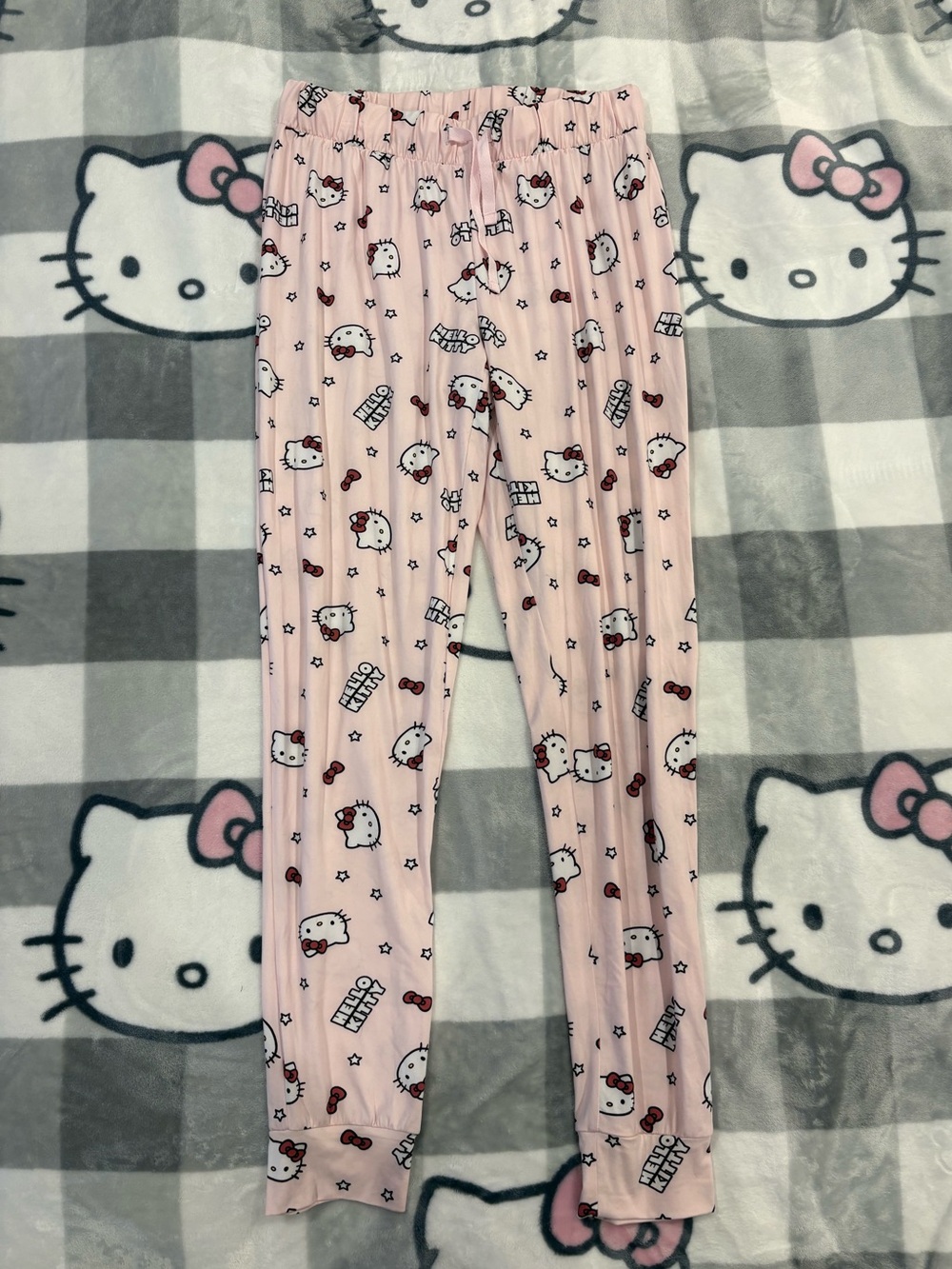 Hello Kitty Sanrio Pink All Over Print Pajama Pants